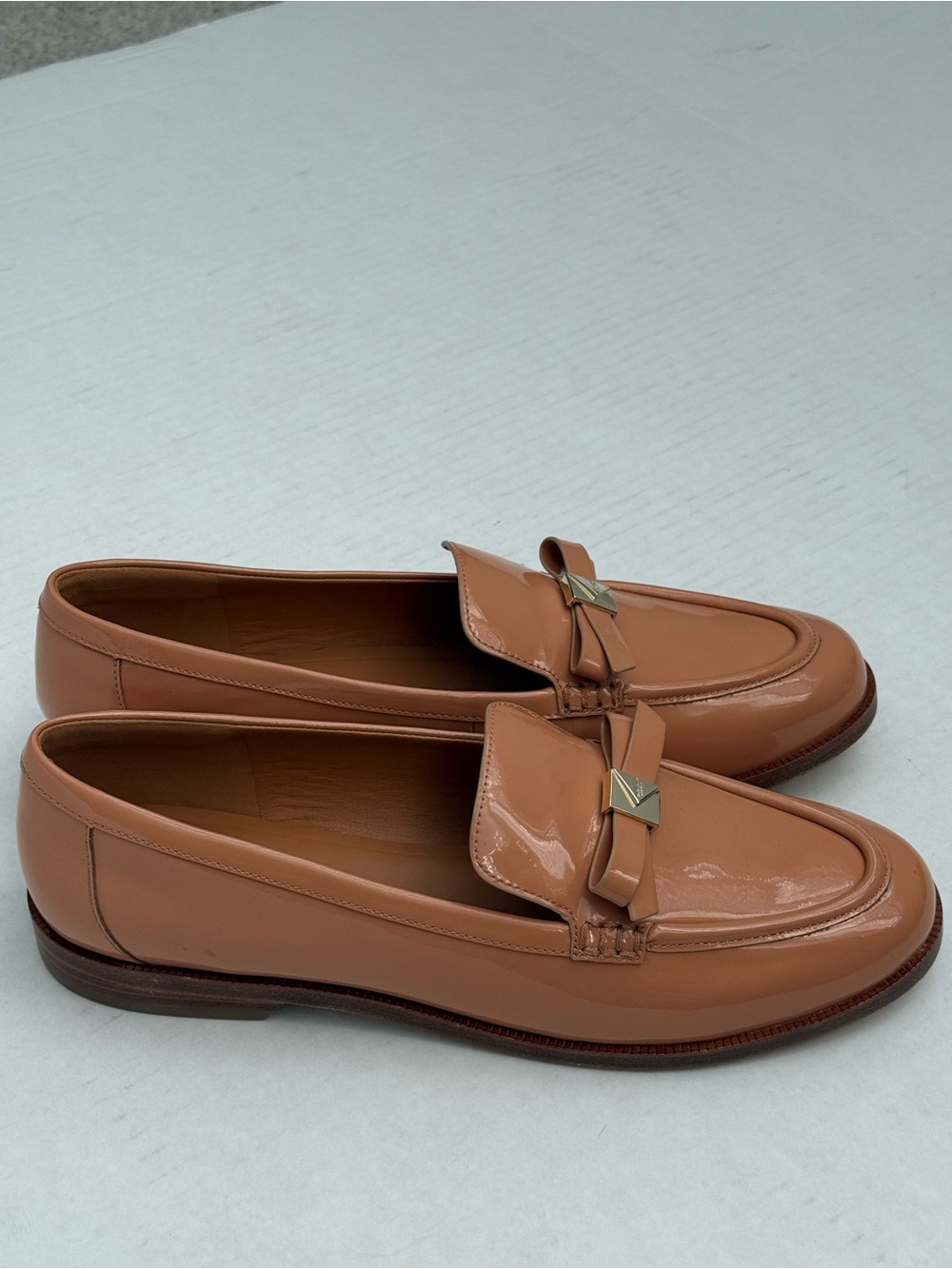 kate spade Beige Bow Leather Loafers Size 11 NEW - Picture 6 of 13